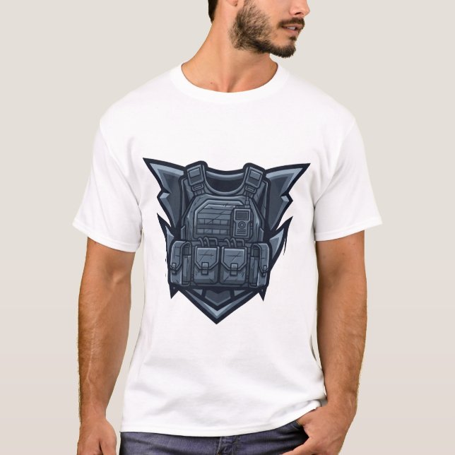 T-shirt Tactical Soldier Chest Emblem (Devant)