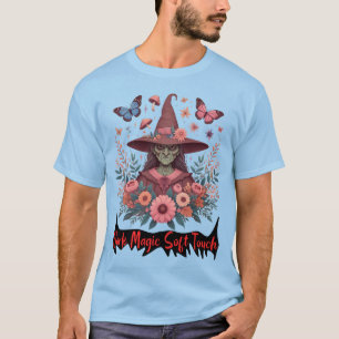 T-shirt tactile tactile doux et magique foncé