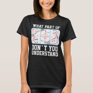 T-shirt Tactique de hockey sur glace drôle classique T che