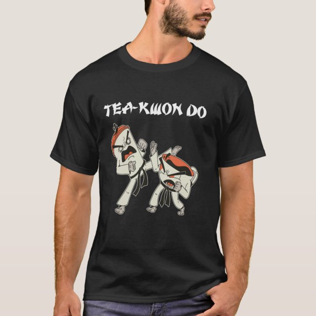 T-shirt Taekwondo des arts martiaux coréens (Devant)