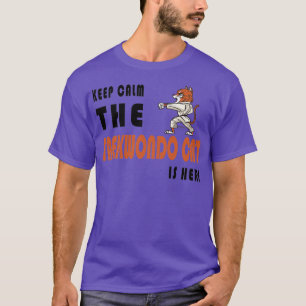 T-shirt Taekwondo Design de chats