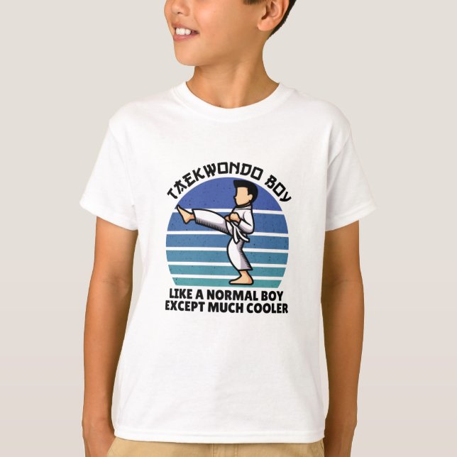 T-shirt taekwondo, garçon sauf beaucoup de glacières (Devant)