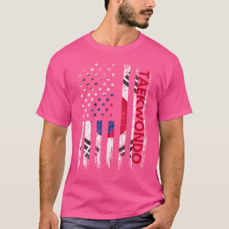 T-shirt Taekwondo Karate Arts martiaux entraînement Drapea