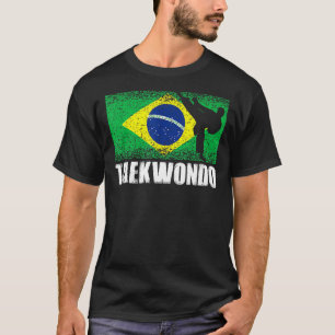 T-shirt Taekwondo Sport Rétro Brésil Drapeau Martie brésil