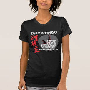 T-shirt Taekwondo Tenets Martial Arts Tae kwon do
