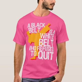 T-shirt Taekwondo Une Ceinture Noire Une Ceinture Blanche 