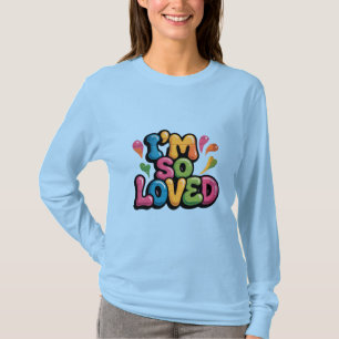 T-shirt Tag de graffiti "Je suis tellement aimé" en brique