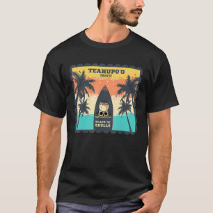 T-shirt Tahiti Palmiers Surf Vagues Polynésie Surf Pacifiq