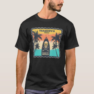 T-shirt Tahiti Surf Teahupoo Polynésie Palms Waves Surf