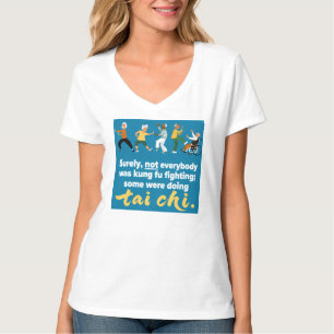 T-shirt Tai Chi, pas de combat kung fu.