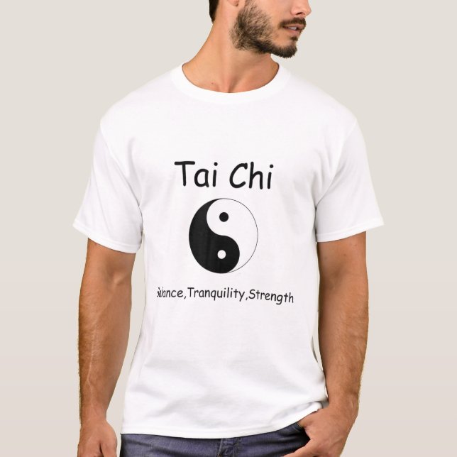 T-shirt Tai Chi, Yin Yang Cadeau (Devant)