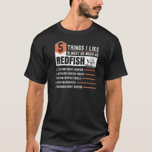 T-shirt Tailing Redfish Fishing Plaisanteries Redfish Artw