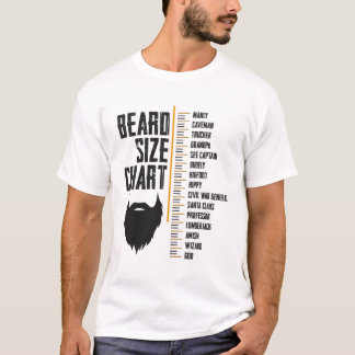 T-shirt Taille de la barbe Graphique Manly Caveman Hommes 
