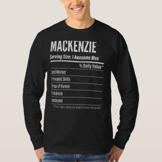 T-shirt Taille de portion Mackenzie Nutrition Calories Éti