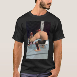 T-shirt Taille du combat dans le chien