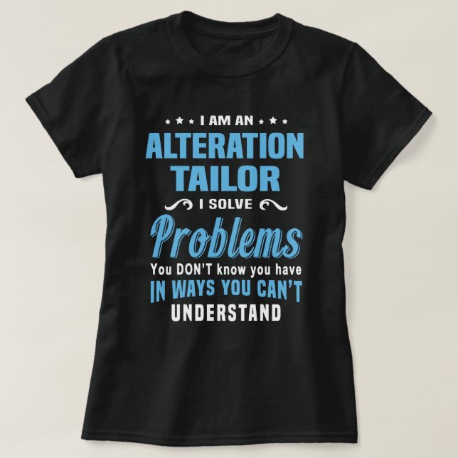 T-shirt Tailor de modification (Design devant)