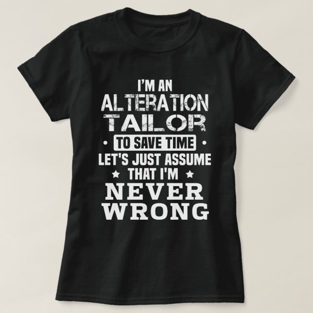 T-shirt Tailor de modification (Design devant)