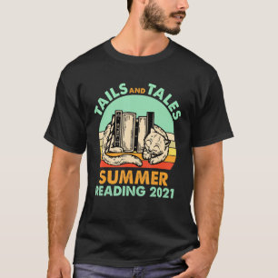 T-shirt Tails And Tales Summer Reading 2021 Cat Book