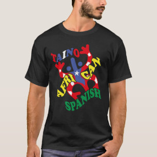 T-shirt Taino Africain espagnol Porto Rico Racines Puerto