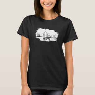 T-shirt Taipei Taïwan Skyline Support Pour Taïwan I Love T