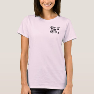 T-shirt Tais-toi et vêtements de squat pour ascenseurs