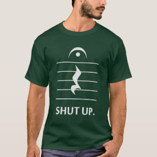 T-shirt Tais-toi par la notation musicale