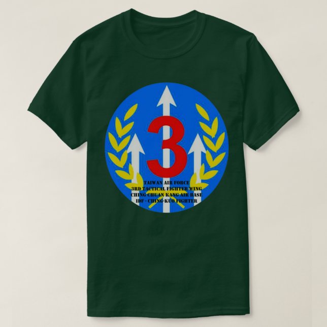 T-shirt Taïwan 3e escadre de combat tactique (Design devant)