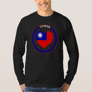T-shirt Taïwan Drapeau de Taïwan Cœur Soutien Chinois Taïw
