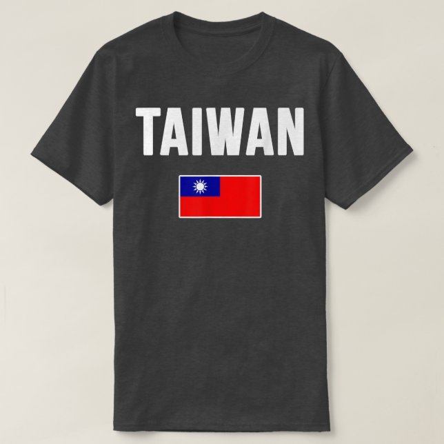 T-shirt Taiwan Flag  Taiwanese  (Design devant)