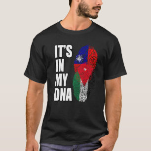 T-shirt Taïwanais Et Jordaniens Mélangent Un Indicateur 