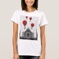 Taj Mahal et Red Hot Air Balloons