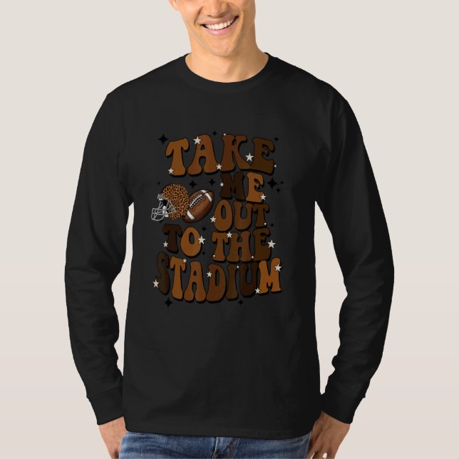 T-shirt Take Me To The Stadium Football Vibes Touchdown Se (Devant)