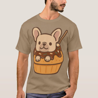 T-shirt Takoyaki Frenchie Kawaii Japanese Snack Dog Sticke