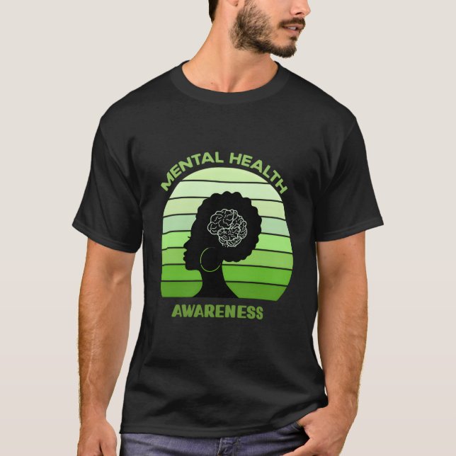 T-shirt Tal Santé Sensibilisation En Mai Le Ruban Vert (Devant)