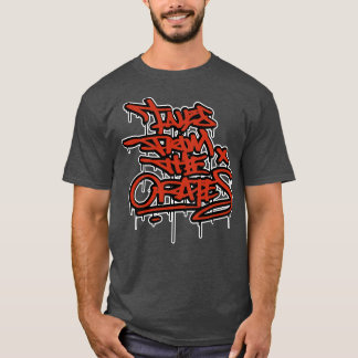 T-SHIRT TALES FROM THE CRATES TEE À ÉGOUTTEMENT HANDSTYLE
