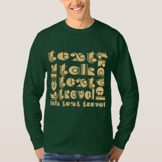 T-shirt Talk Text Travel Hommes Dr Green Long Sleeve