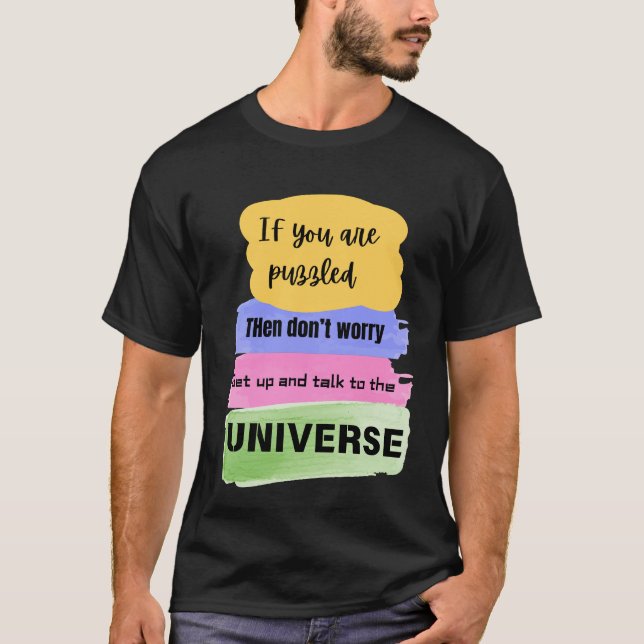 T-shirt Talk to the Universe – Manifestation & Cosmic  (Devant)