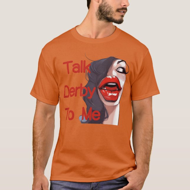 T-shirt TalkDerbyFunnyHorseRacing fille (Devant)
