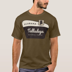T-shirt Talladega Forêt nationale Alabama Affiche de bienv