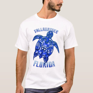 T-shirt Tallahassee Floride Vacances Tortue Tribal