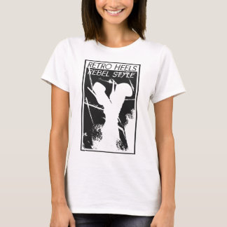 T-shirt Talon rétro avec un bord d'inclinaison - Style int