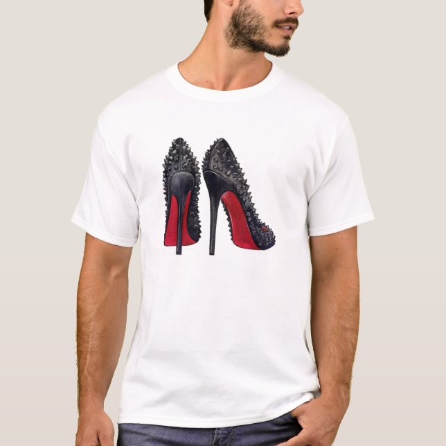 T-shirt Talons à âme rouge - DesignerFashionTrendyHipster (Devant)