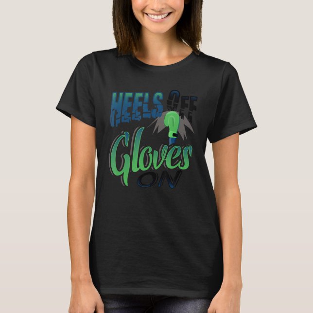 T-shirt Talons Filles Sur Boxer Humour Fille Boxer (Devant)
