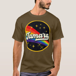 T-shirt Tamara Rainbow Dans L'Espace Style Vintage