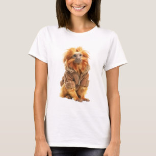 T-shirt Tamarin Lion d'Or en Veste d'Hiver Élégante