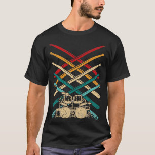 T-shirt Tambons à tambours à tambours à percussion