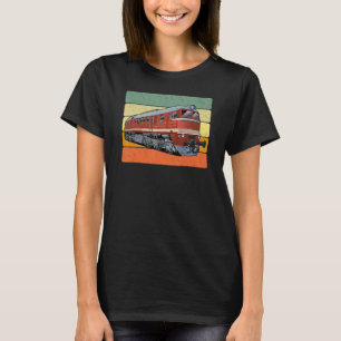 T-shirt Tambour de la Taïga locomotive diesel Taiga Drum B