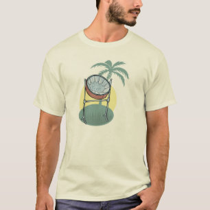T-shirt tambour et palmier en acier