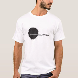 T-shirt Tambour noir et blanc Cool minimal