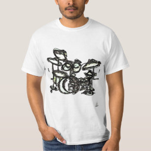T-shirt Tambour réglé (STYLE de PSYCHADELIC, de